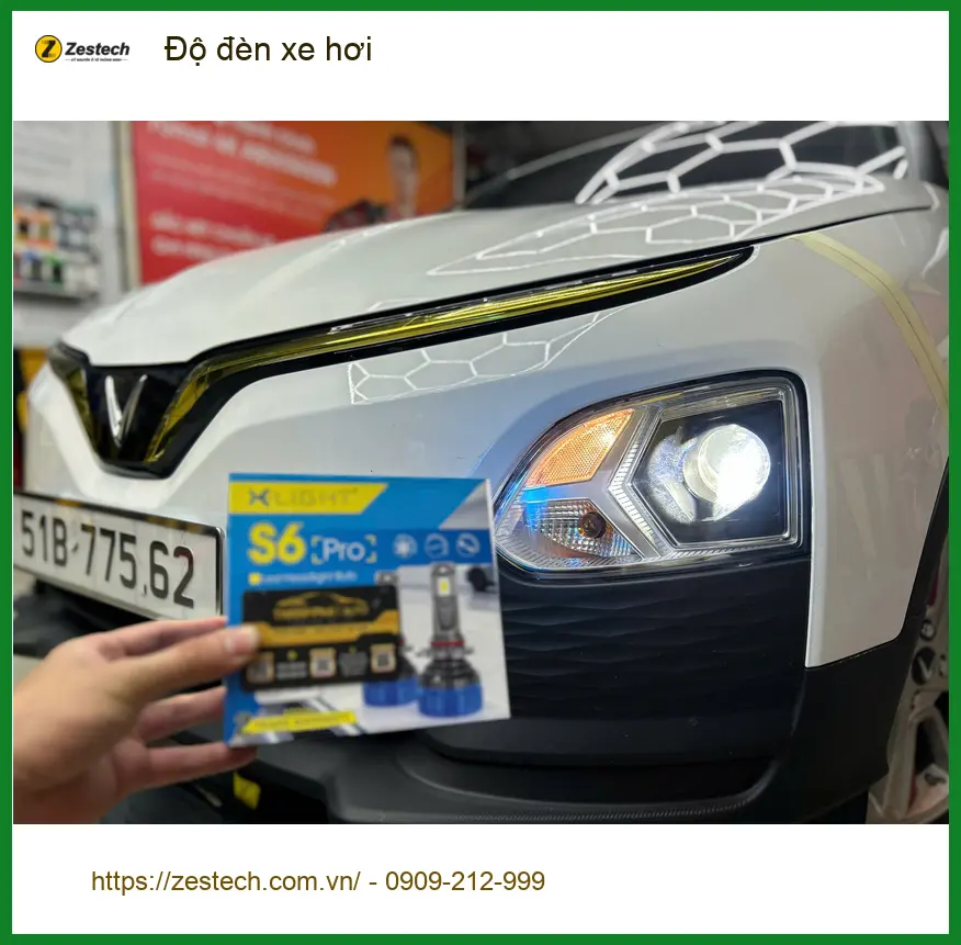 Anh Minh độ đèn xe hơi Hyundai Elantra Quận 3 để cải thiện tầm nhìn ban đêm ảnh thực tế 4