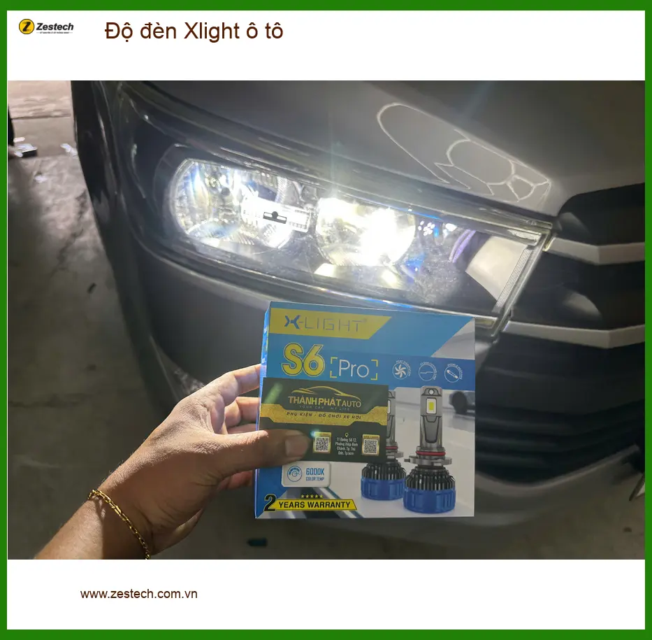Anh Quang độ đèn Xlight ô tô Honda Civic Quận 7 vì đèn zin yếu