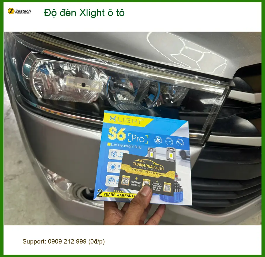 Anh Quang độ đèn Xlight ô tô Honda Civic Quận 7 vì đèn zin yếu ảnh thực tế 2