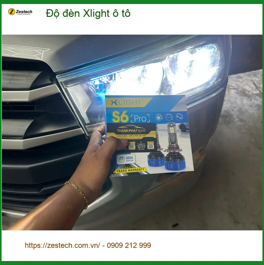 Anh Quang độ đèn Xlight ô tô Honda Civic Quận 7 vì đèn zin yếu ảnh thực tế 3
