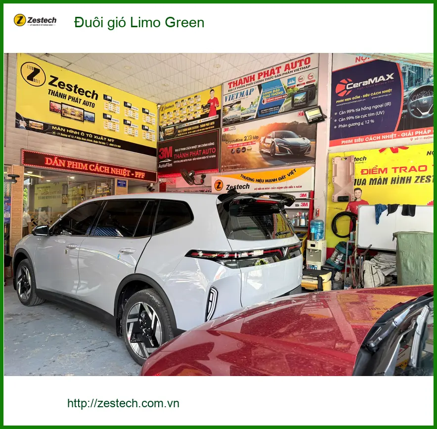 Anh Phước lắp đuôi gió Limo Green cho VinFast Lux A2.0 tại Quận 2 để xe trông cá tính hơn