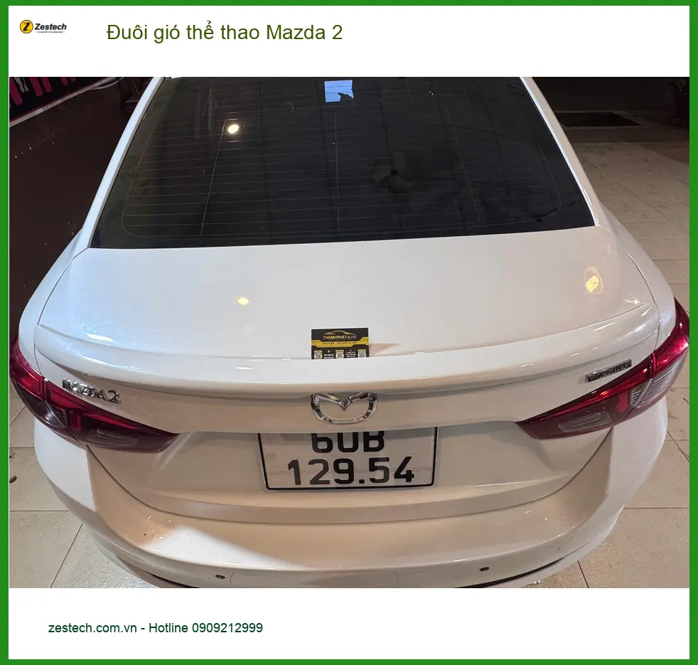Anh Tuấn lắp đuôi gió thể thao Mazda 2 tại Quận Phú Nhuận để xe trông cá tính hơn ảnh thực tế 3