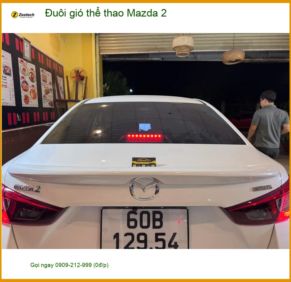 Địa chỉ lắp đuôi gió thể thao Mazda 2 chính hãng, giá tốt tại Quận 12 ảnh thực tế 2