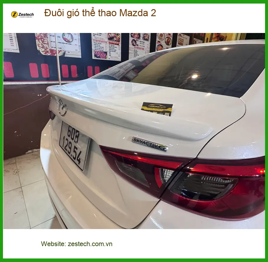 Địa chỉ lắp đuôi gió thể thao Mazda 2 chính hãng, giá tốt tại Quận 12 ảnh thực tế 3