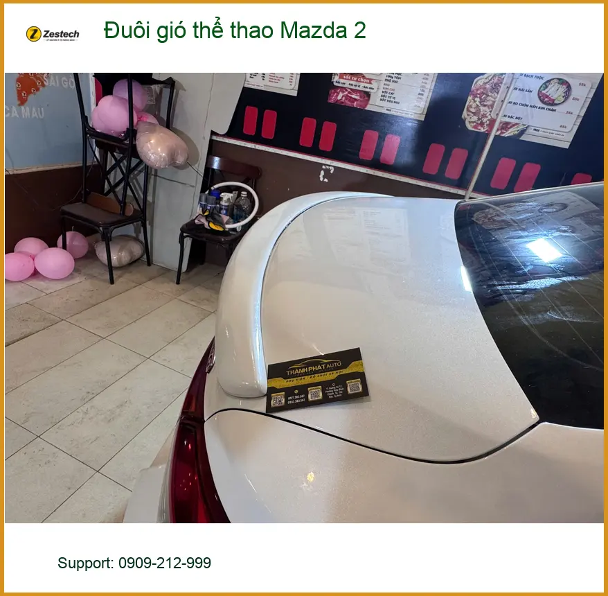 Địa chỉ lắp đuôi gió thể thao Mazda 2 chính hãng, giá tốt tại Quận 12 ảnh thực tế 4