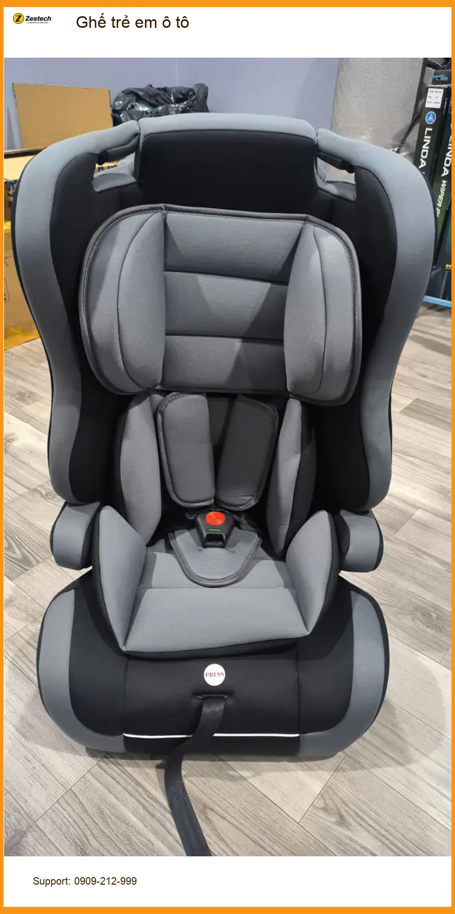 Chị Mai lắp ghế trẻ em ô tô cho VinFast Lux SA tại Quận Bình Chánh vì con hay say xe ảnh thực tế 3