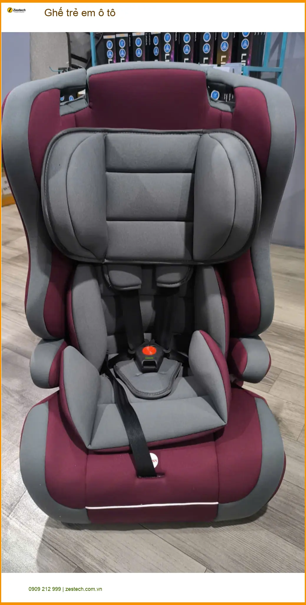 Bác Cường lắp ghế trẻ em ô tô Suzuki XL7 tại Quận 3 để đảm bảo an toàn cho cháu ảnh thực tế 2