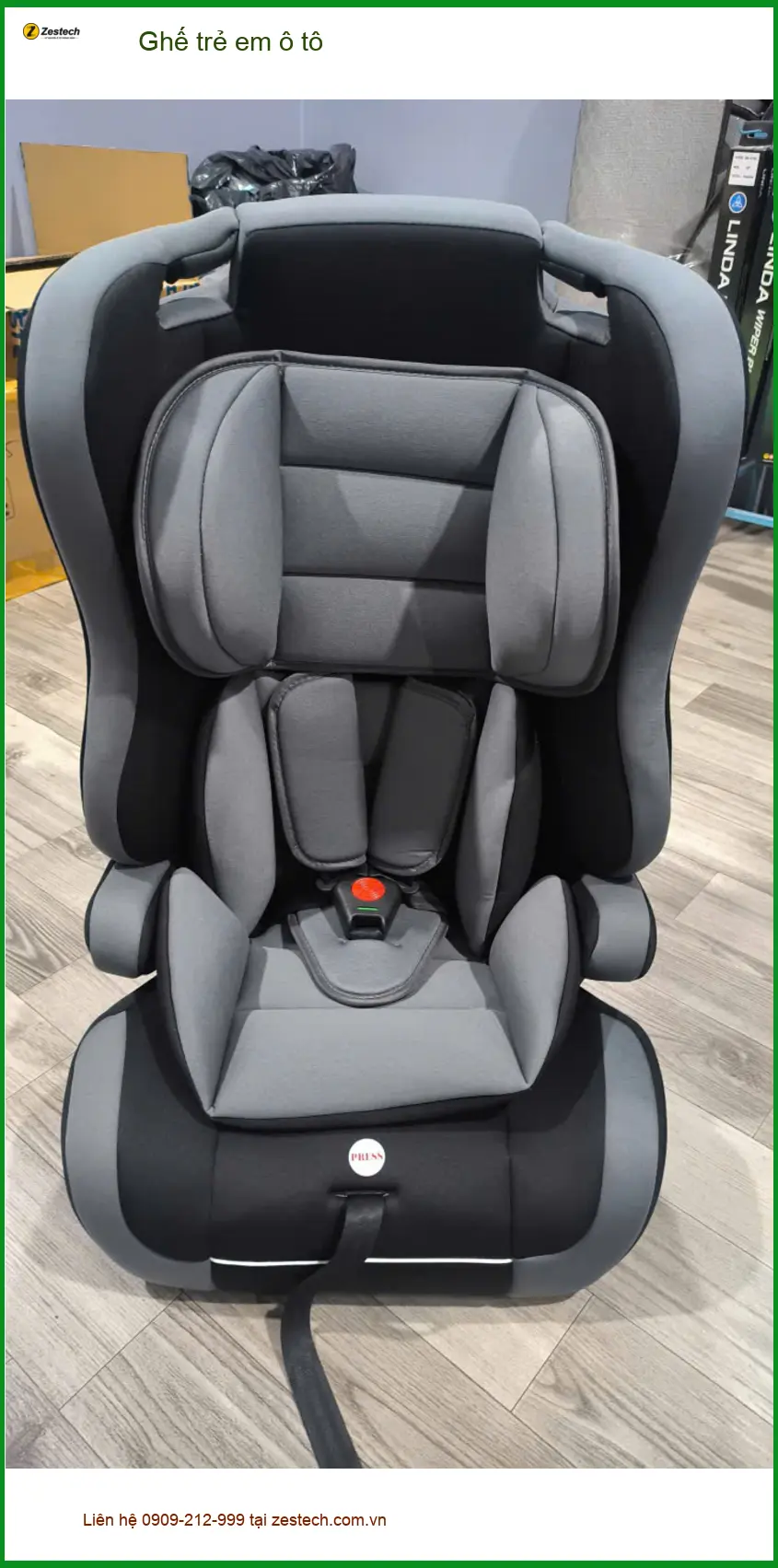 Bác Cường lắp ghế trẻ em ô tô Suzuki XL7 tại Quận 3 để đảm bảo an toàn cho cháu ảnh thực tế 4