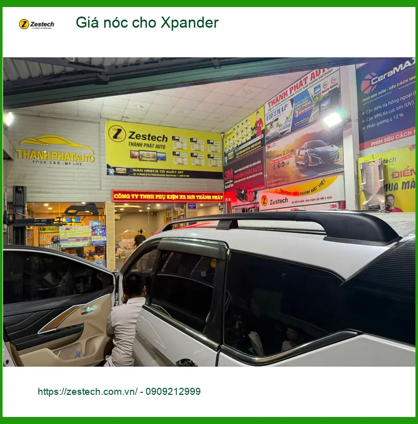 Anh Dũng lắp giá nóc cho Xpander tại Quận 12 để chở đồ du lịch tiện hơn ảnh thực tế 2