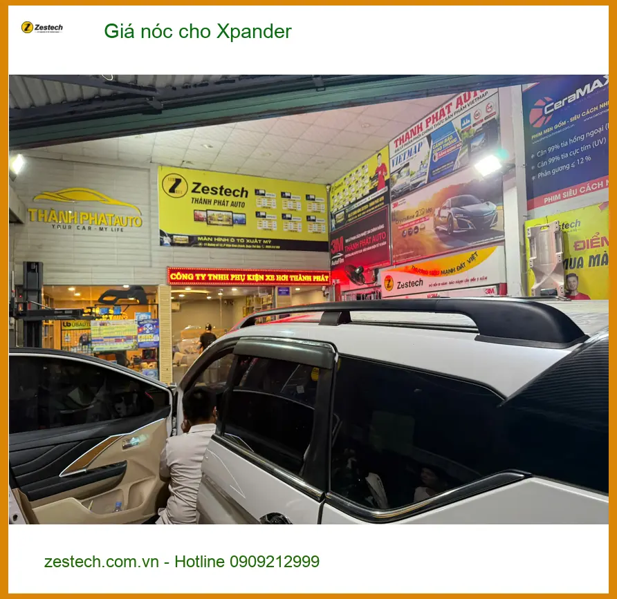 Anh Khải lắp giá nóc cho Xpander tại Cần Giờ để chở đồ đi dã ngoại ảnh thực tế 2