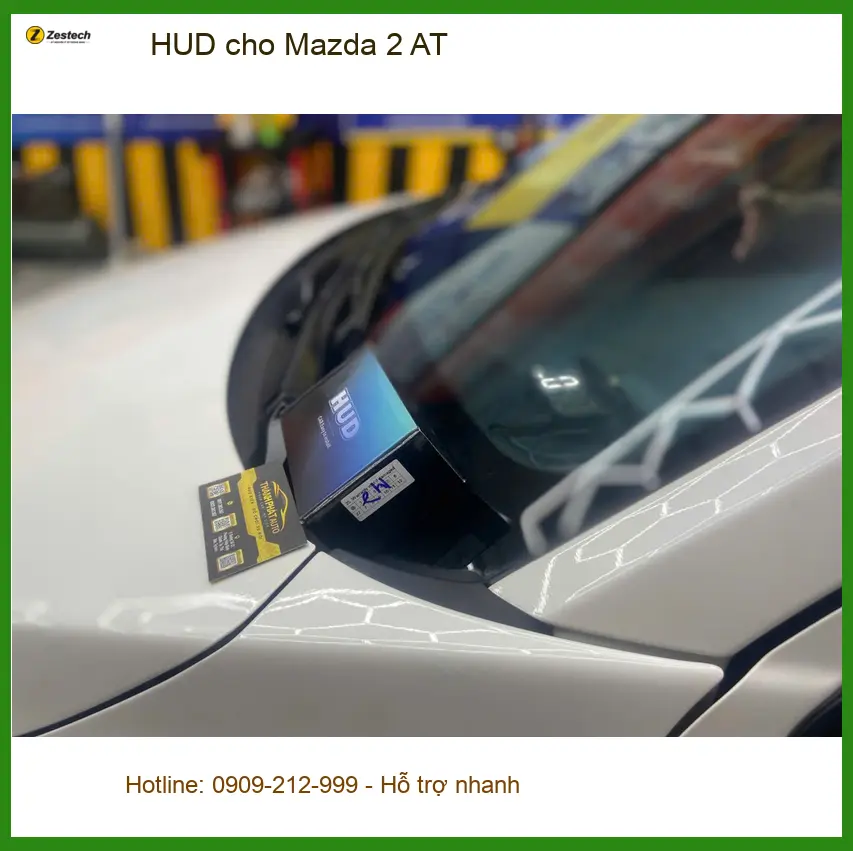 Chị Thảo lắp HUD cho Mazda 2 AT để dễ kiểm soát tốc độ tại Quận 9 ảnh thực tế 2