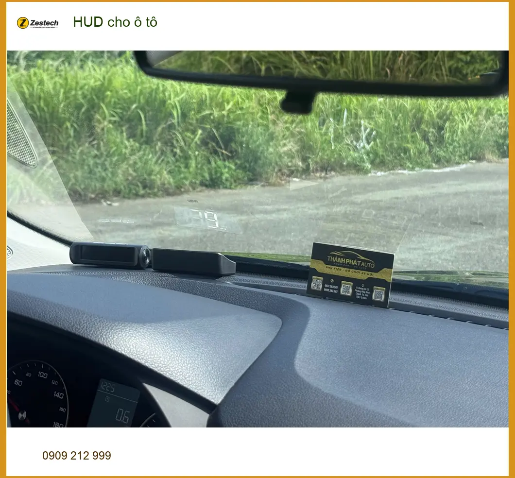 Chị Phương lắp HUD cho ô tô Hyundai Accent tại Quận 2 để lái xe an toàn hơn