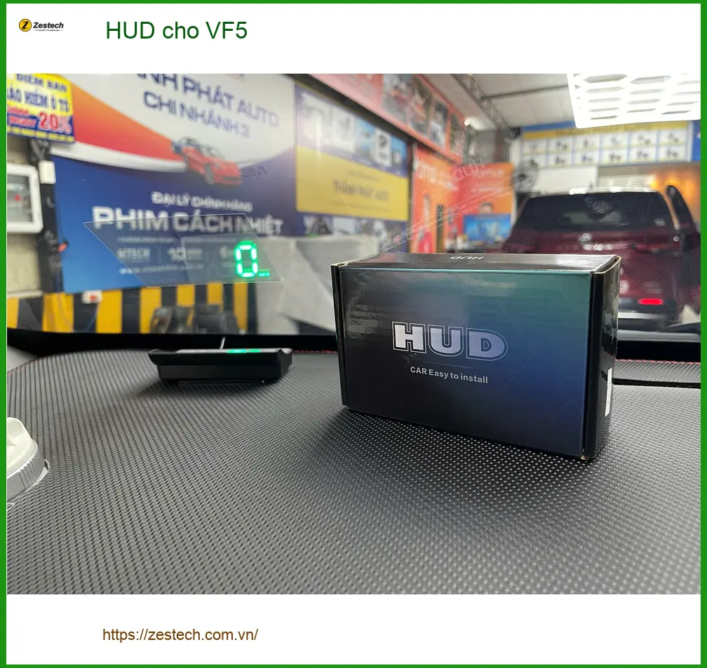 Anh Kiệt nâng cấp HUD cho VinFast VF5 tại Quận 7 để có thông tin hiển thị tiện lợi ảnh thực tế 3