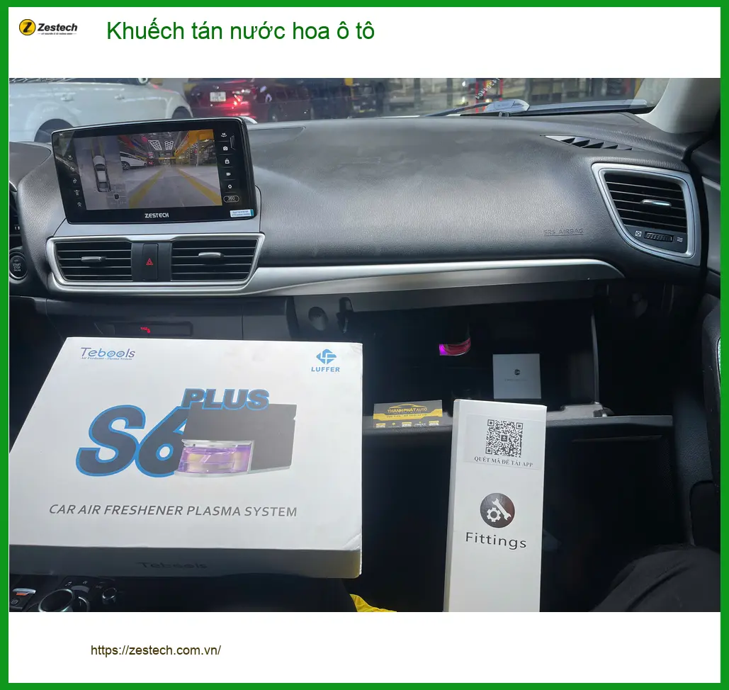 Anh Khải lắp khuếch tán nước hoa ô tô cho Kia K3 tại Quận 12, xe luôn thơm mát. ảnh thực tế 3