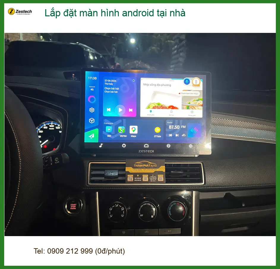 Anh Quang nâng cấp màn hình Android cho Hyundai Accent tại nhà Hóc Môn