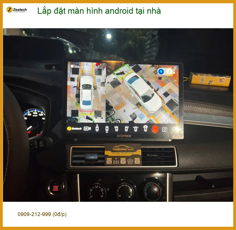 Anh Quang nâng cấp màn hình Android cho Hyundai Accent tại nhà Hóc Môn ảnh thực tế 2