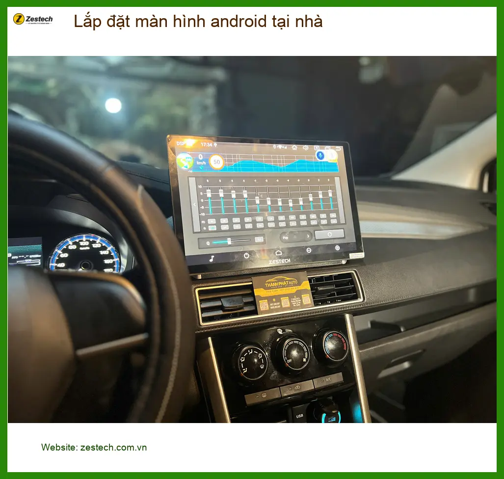 Anh Quang nâng cấp màn hình Android cho Hyundai Accent tại nhà Hóc Môn ảnh thực tế 3