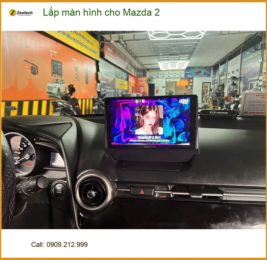 Anh Quý lắp màn hình cho Mazda 2 Quận 3 để nâng tầm trải nghiệm lái ảnh thực tế 3