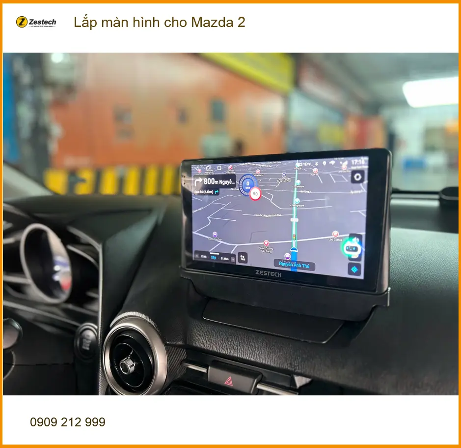Anh Quý lắp màn hình cho Mazda 2 Quận 3 để nâng tầm trải nghiệm lái ảnh thực tế 4