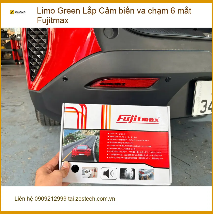Anh Quang lắp cảm biến va chạm 6 mắt Fujitmax cho Accent ở Củ Chi ảnh thực tế 3