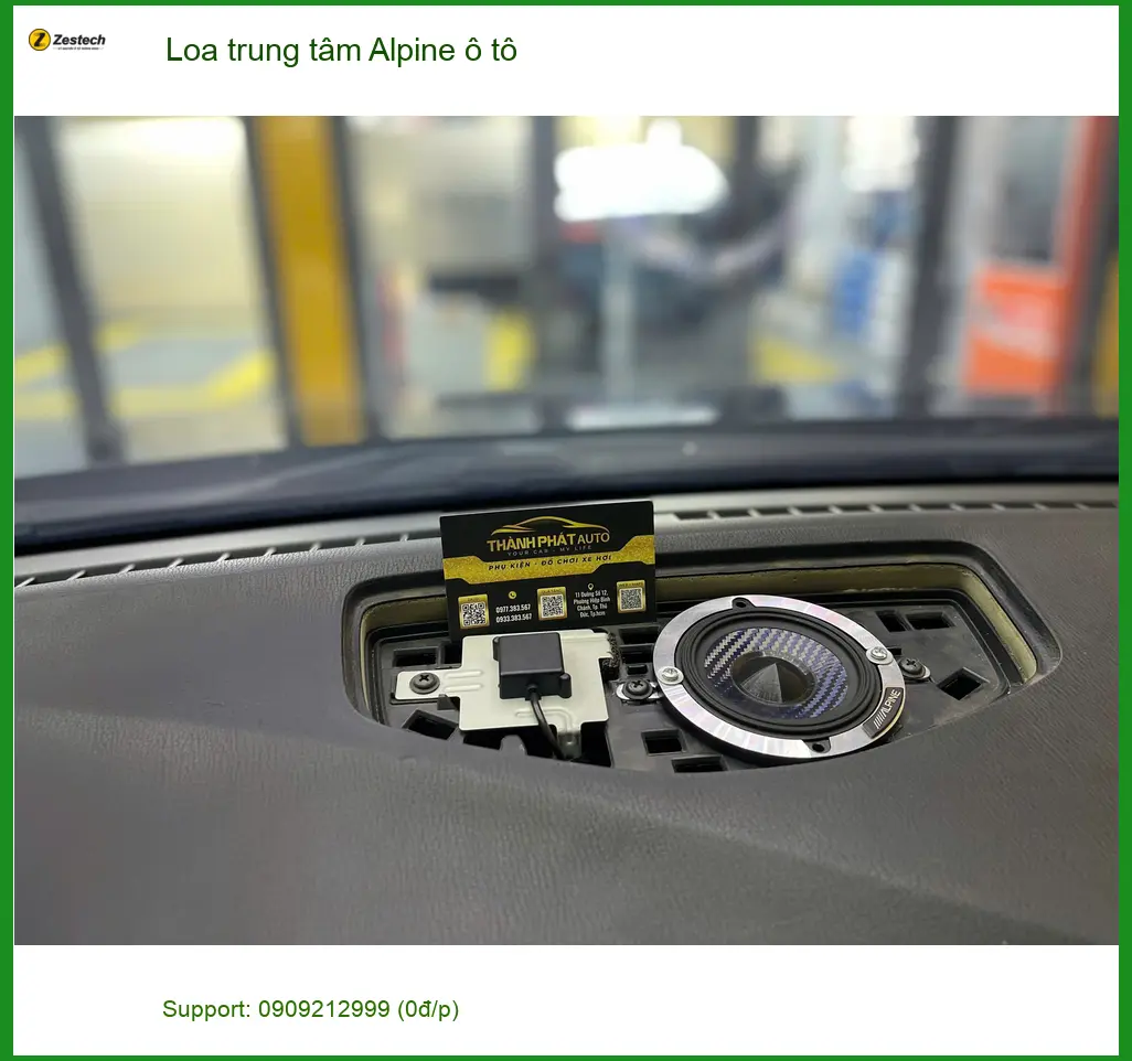 Anh Minh độ Loa trung tâm Alpine ô tô Honda CRV tại Quận Phú Nhuận ảnh thực tế 5