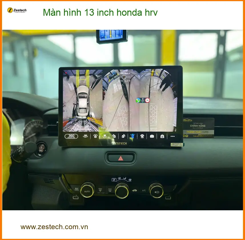 Chị Thảo lắp màn hình 13 inch Honda HR-V tại Hóc Môn để nâng tầm tiện ích xe ảnh thực tế 2