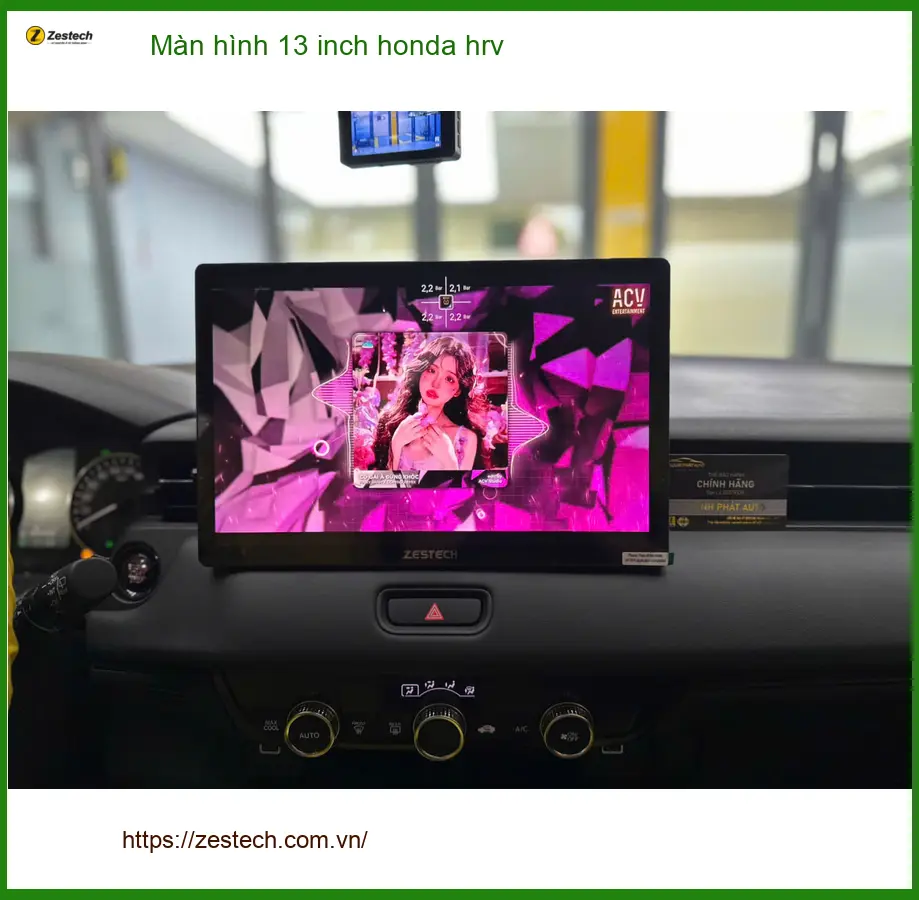 Chị Thảo lắp màn hình 13 inch Honda HR-V tại Hóc Môn để nâng tầm tiện ích xe ảnh thực tế 4