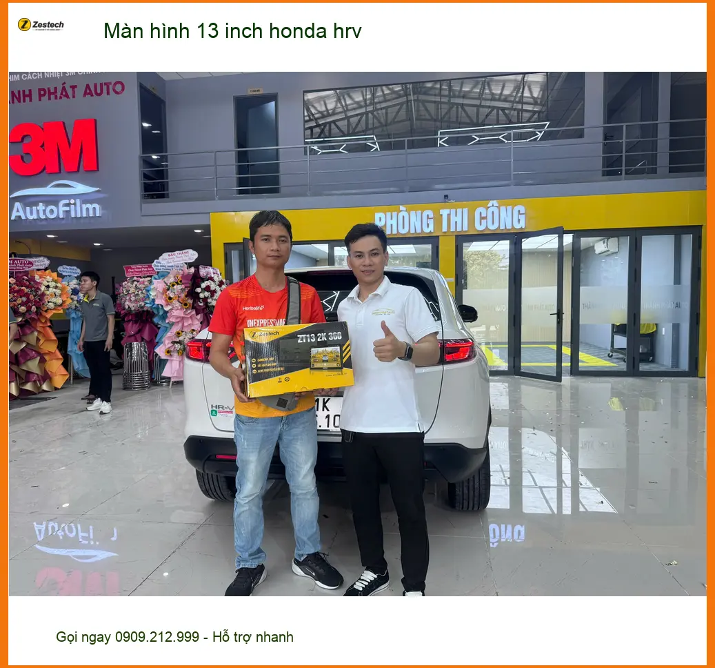 Chị Thảo lắp màn hình 13 inch Honda HR-V tại Hóc Môn để nâng tầm tiện ích xe ảnh thực tế 5