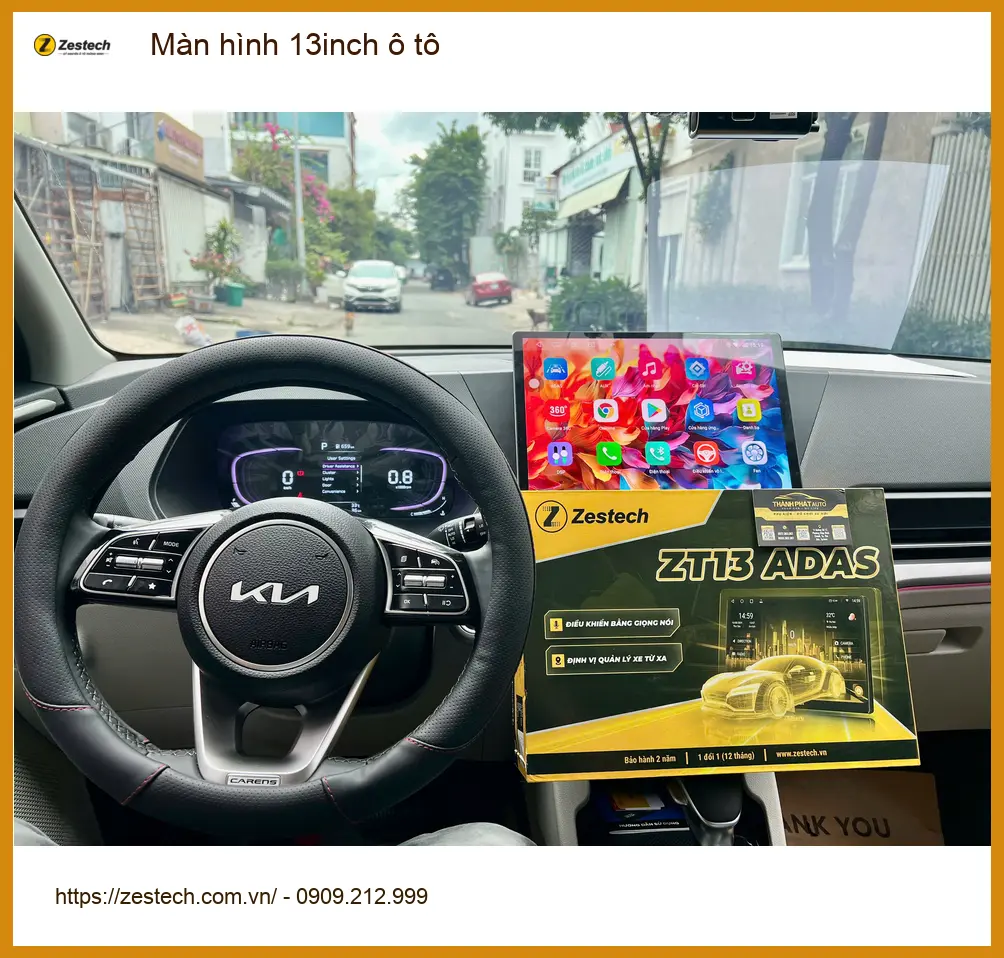 Anh Minh nâng cấp Màn hình 13inch ô tô cho Kia Carnival tại Quận 2