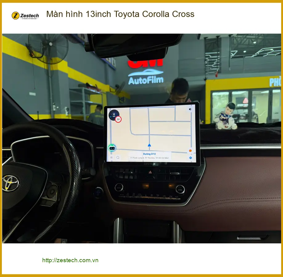 Anh Trí lắp Màn hình 13inch Toyota Corolla Cross tại Củ Chi ảnh thực tế 2