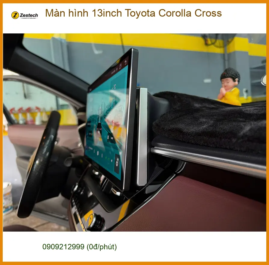 Anh Trí lắp Màn hình 13inch Toyota Corolla Cross tại Củ Chi ảnh thực tế 4