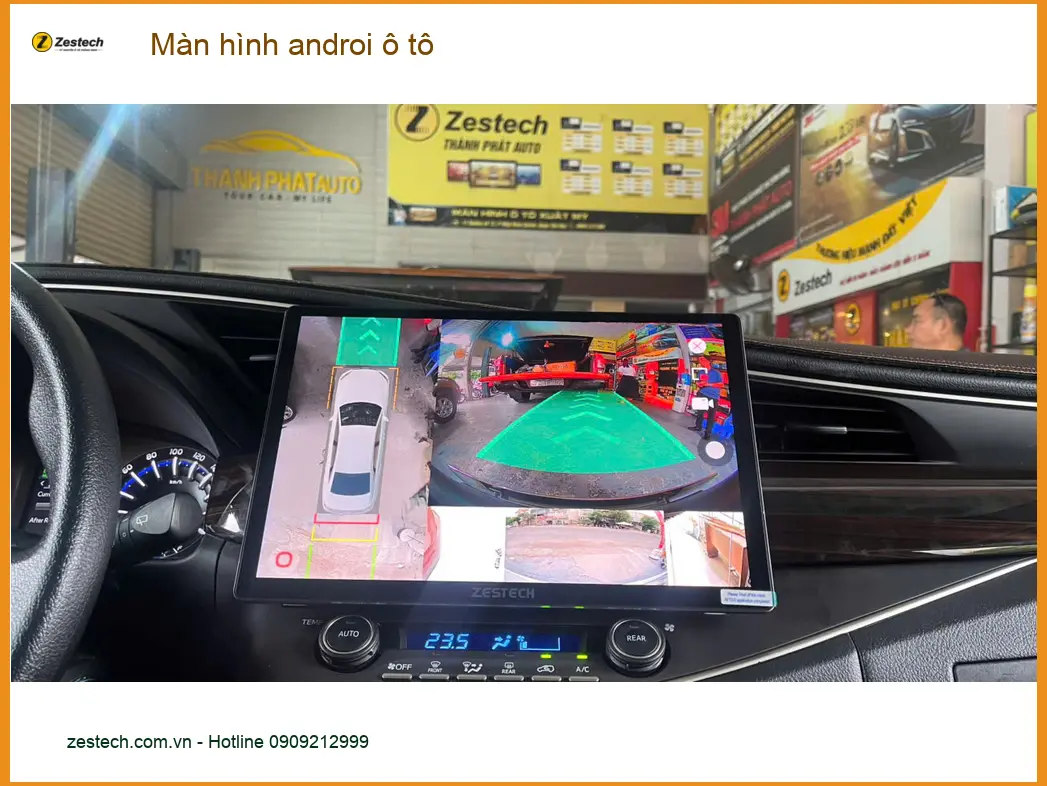 Anh Tùng lắp màn hình androi ô tô Honda CR-V tại Quận 7 để nâng cấp tiện ích