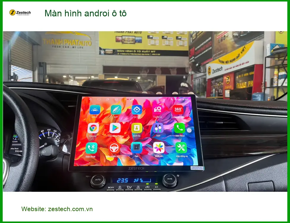 Anh Tùng lắp màn hình androi ô tô Honda CR-V tại Quận 7 để nâng cấp tiện ích ảnh thực tế 2