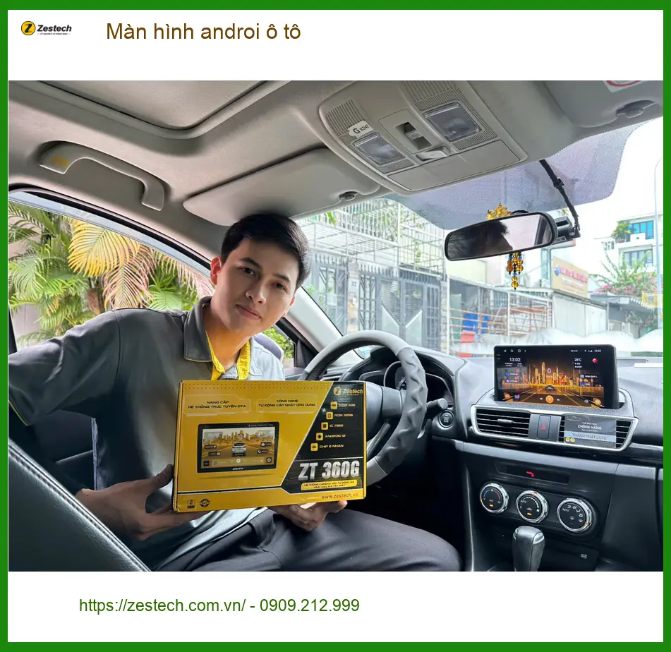 Anh Dũng lắp màn hình Android ô tô cho Toyota Vios tại Quận 12 ảnh thực tế 2
