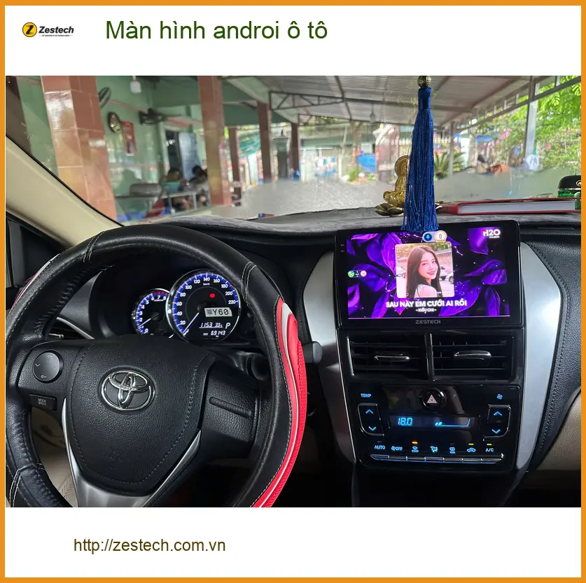 Chị Linh lắp màn hình Android ô tô cho Hyundai Accent ở Quận 1. ảnh thực tế 2