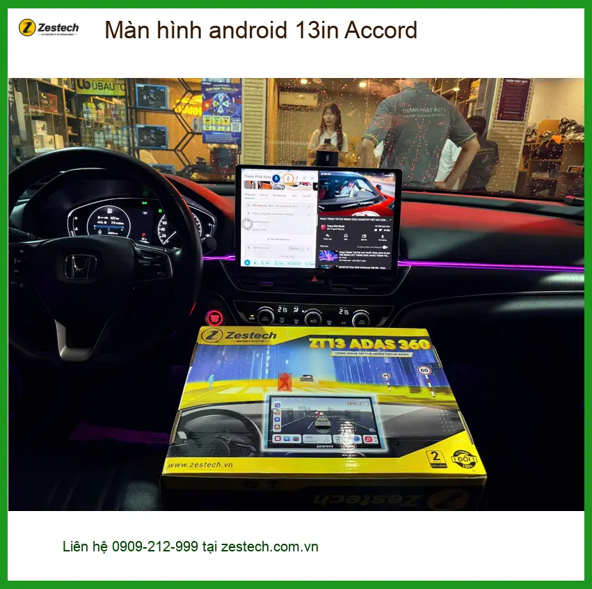 Anh Tuấn Kiệt nâng cấp màn hình Android 13in Accord tại Quận 10 ảnh thực tế 2