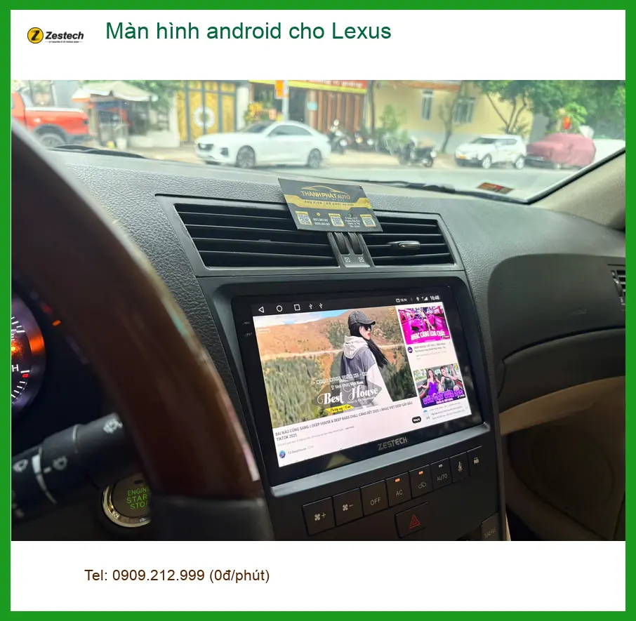 Chị Thanh lắp màn hình Android cho Lexus tại Quận 2 để nâng tầm trải nghiệm lái
