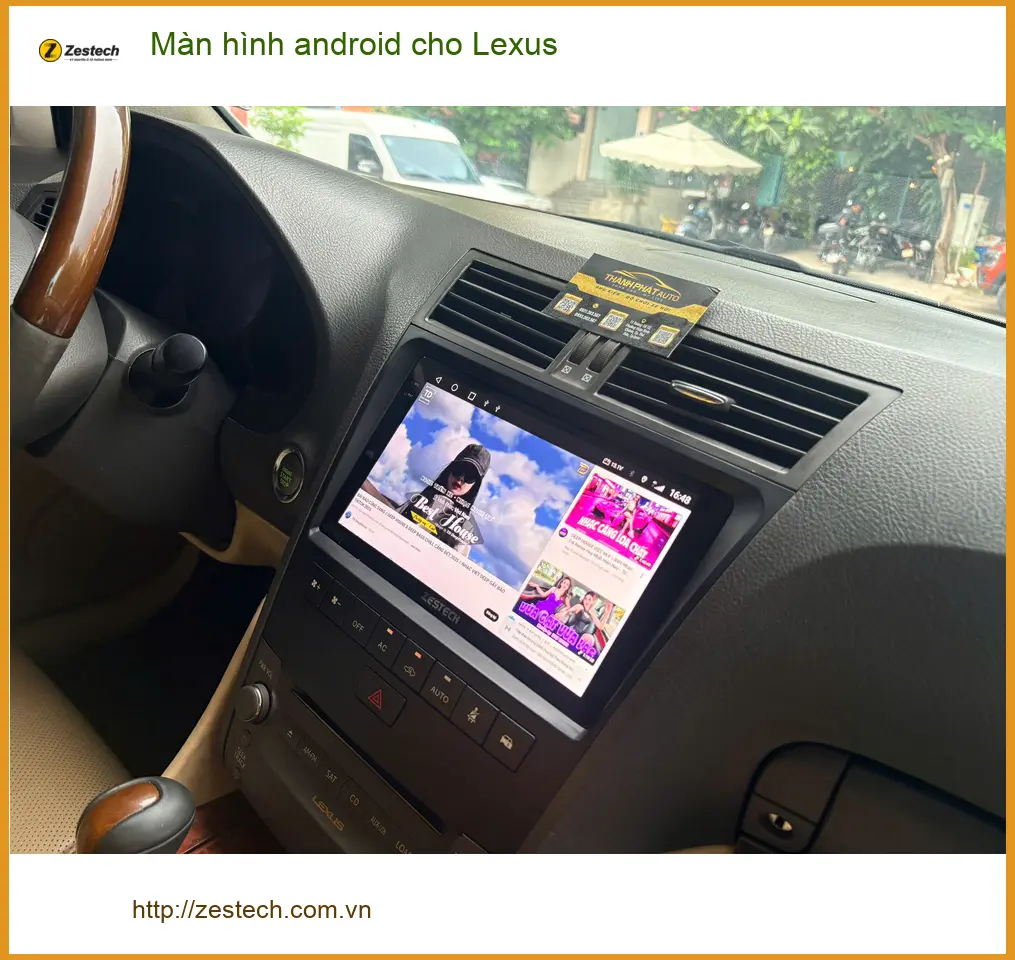 Chị Thanh lắp màn hình Android cho Lexus tại Quận 2 để nâng tầm trải nghiệm lái ảnh thực tế 2