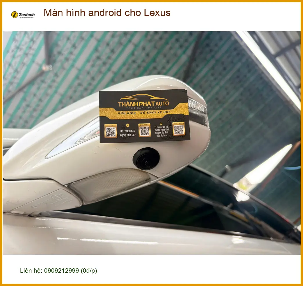 Chị Thanh lắp màn hình Android cho Lexus tại Quận 2 để nâng tầm trải nghiệm lái ảnh thực tế 5
