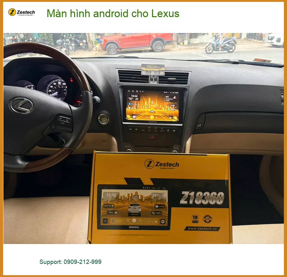 Chú Lâm lắp màn hình Android Lexus RX350 ở Quận 5 để có nhiều tính năng ảnh thực tế 2