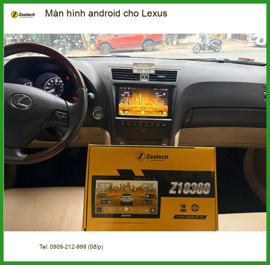 Anh Tuấn Khải lắp màn hình Android cho Lexus tại Quận Bình Tân ảnh thực tế 3