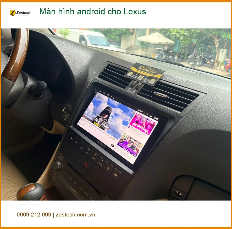 Anh Tuấn Khải lắp màn hình Android cho Lexus tại Quận Bình Tân ảnh thực tế 4