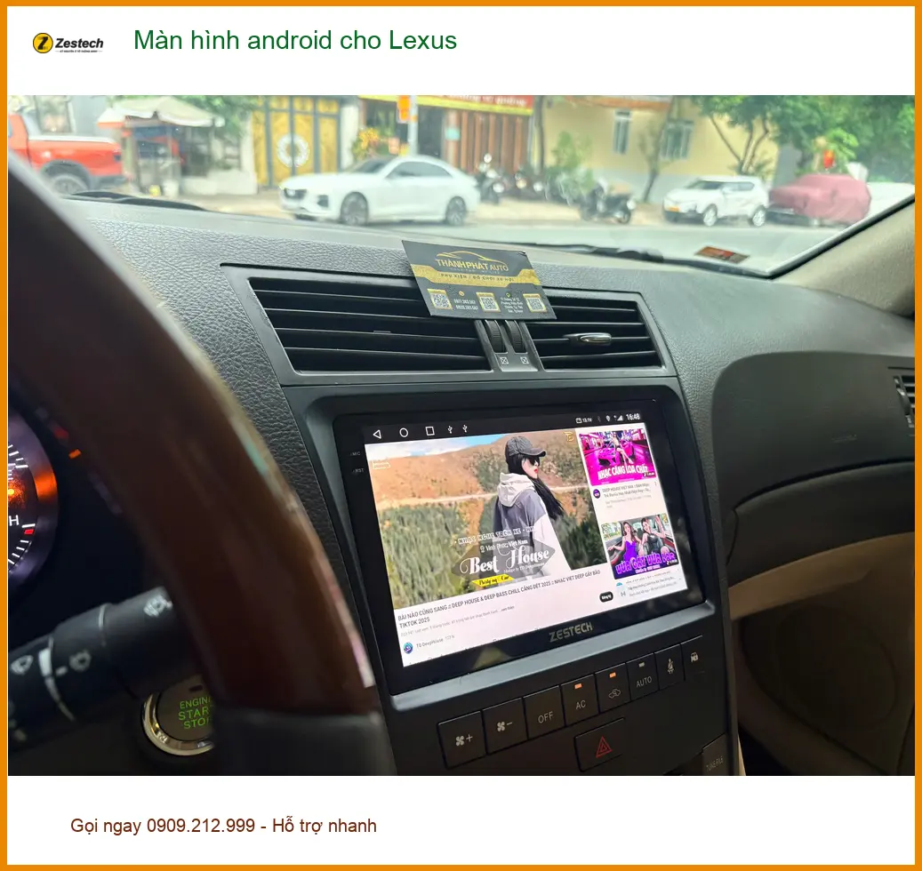 Anh Tuấn Khải lắp màn hình Android cho Lexus tại Quận Bình Tân ảnh thực tế 5