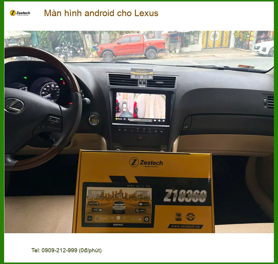 Anh Minh lắp màn hình Android cho Lexus RX350 tại Tân Bình, nâng cấp tiện ích