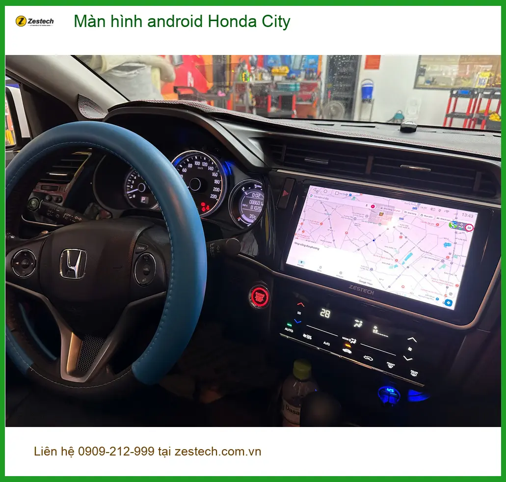 Chị Yến nâng cấp màn hình Android Honda City tại Quận Thủ Đức trải nghiệm tính năng vượt trội