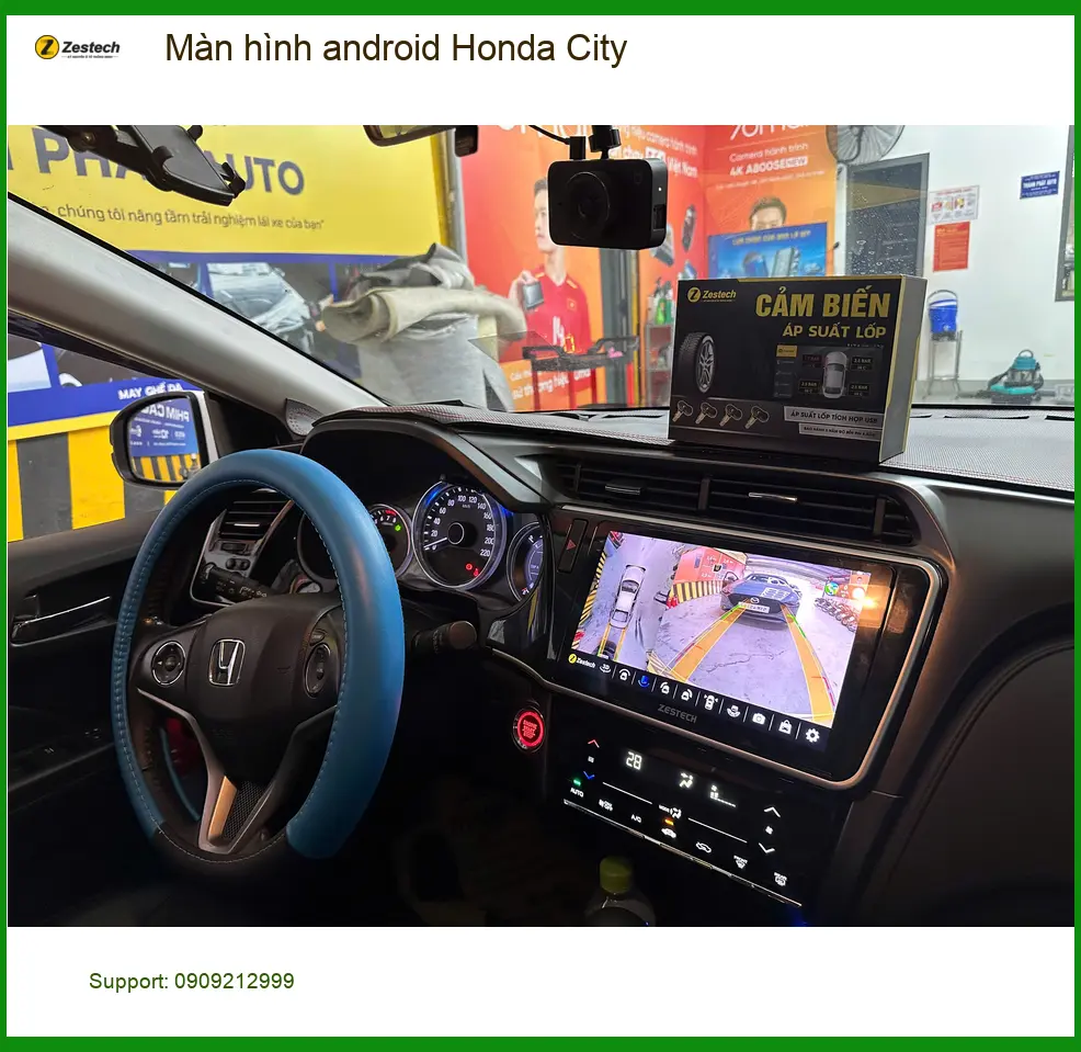 Chị Yến nâng cấp màn hình Android Honda City tại Quận Thủ Đức trải nghiệm tính năng vượt trội ảnh thực tế 4