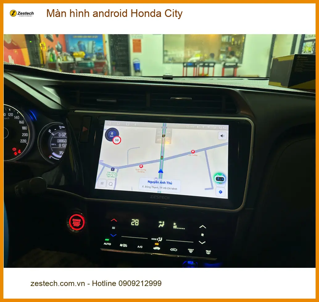 Chị Yến nâng cấp màn hình Android Honda City tại Quận Thủ Đức trải nghiệm tính năng vượt trội ảnh thực tế 5