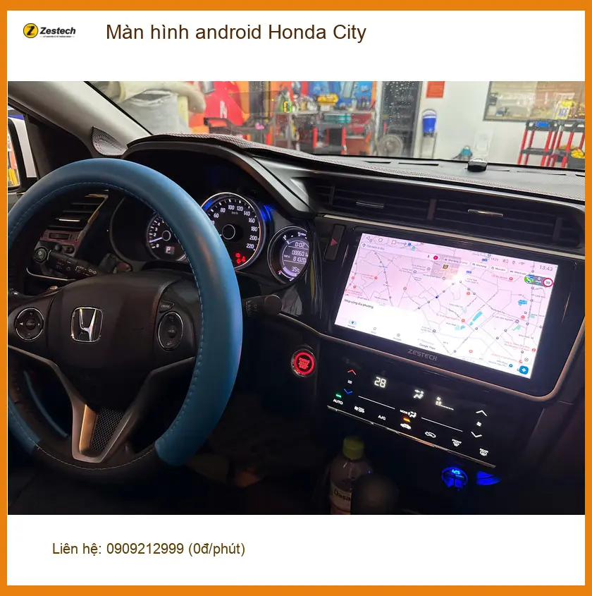 Chú Cường lắp màn hình android Honda City Quận 12 để nâng tầm trải nghiệm giải trí ảnh thực tế 3