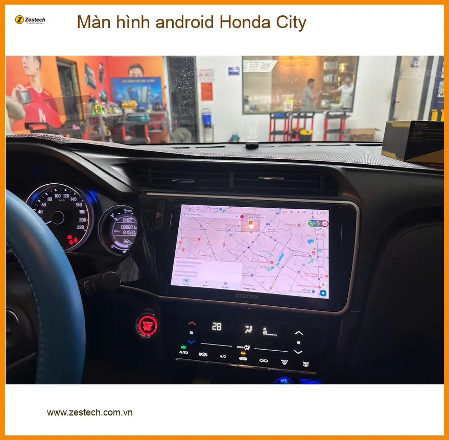 Chị Thanh lắp màn hình Android Honda City tại Quận 3 muốn nâng cấp xe ảnh thực tế 4