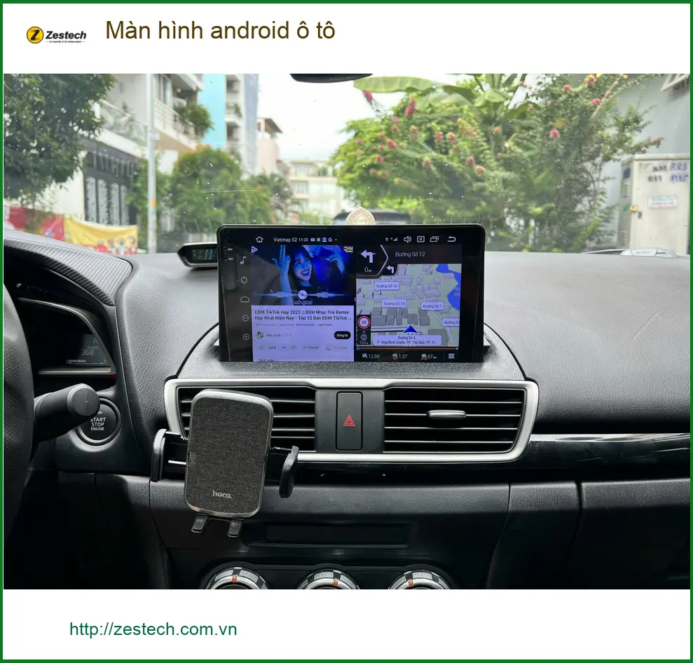 Anh Khải nâng cấp màn hình Android ô tô cho Honda CRV tại Quận 2 để tiện di chuyển ảnh thực tế 2